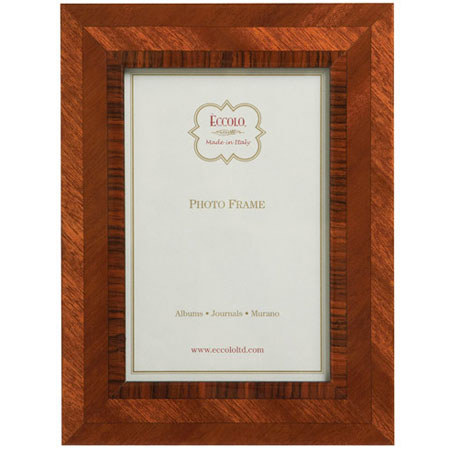 Eccolo Marquetry 5x7 inch Wood Frame, Multi-Grain