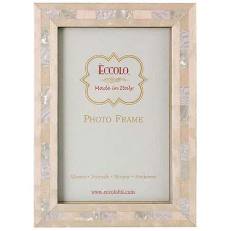 Eccolo Marquetry 8x10in Wood Frame, Opalescent Wedding