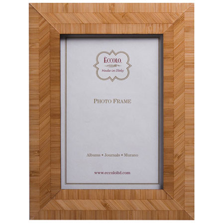 Eccolo Marquetry 8x10in Wood Frame, Multigrain Bamboo