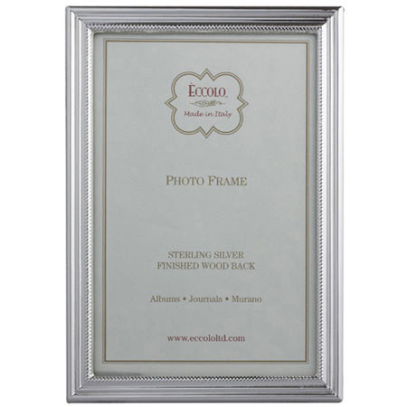 Eccolo Italian Sterling 8x10in Frame, Slv,Inner Beading