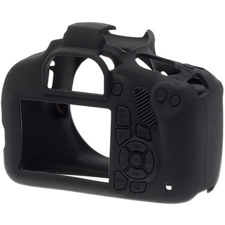 easyCover Silicon Case for Canon 1200D T5 Cameras, Black