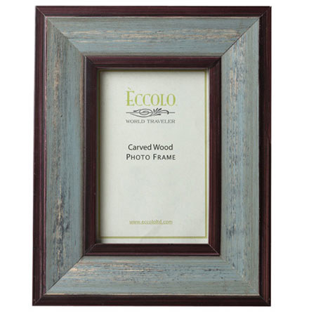 Eccolo Fashion Antiqued Carved Wood Frame, 4 x 6", Vecchio