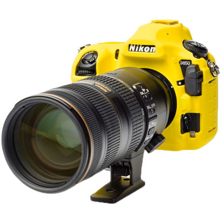 easyCover Silicone Case for Nikon D850 Camera, Yellow