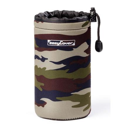 easyCover 10x18cm (3.93x7.08") Soft Neoprene Lens Pouch, Large, Camouflage