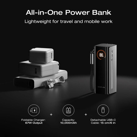 EcoFlow RAPID Pro 67W 10,000mAh 3-in-1 Power Bank EF