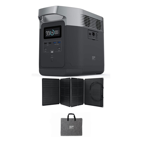 EcoFlow DELTA 1300 6x 1800W Portable Power Station w/Folding Solar Panel Charger