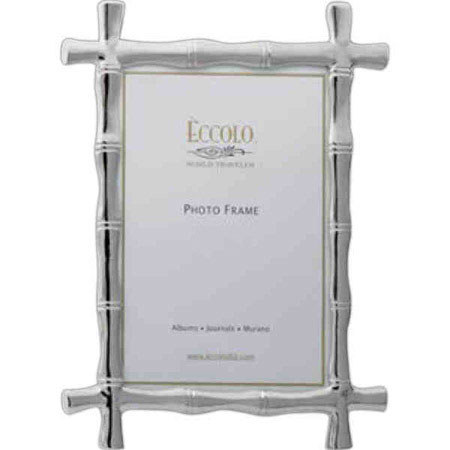 Eccolo Pewter Frame, Bamboo, 4x6"