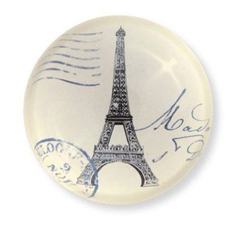 Eccolo World's Fair 1889 Collection Eiffel Tower Glass Paperweight