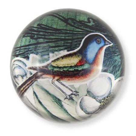 Eccolo World's Fair 1889 Collection Robin Glass Paperweight