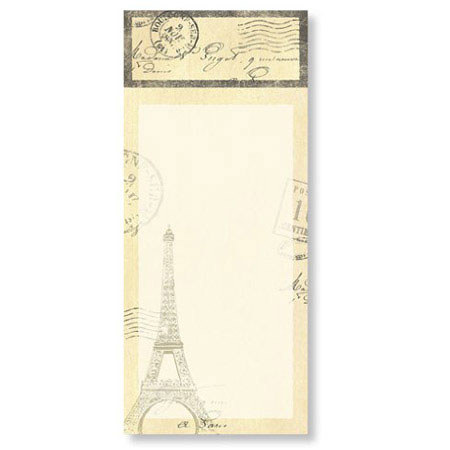 Eccolo World's Fair 1889 Collection Eiffel Tower Magnet List Pad