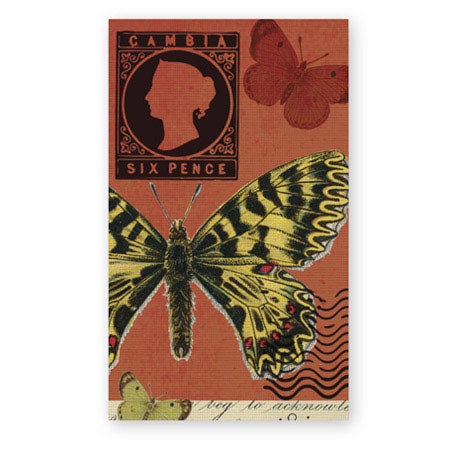 Eccolo World's Fair 1889 Collection Butterflies Covered Memo Pad