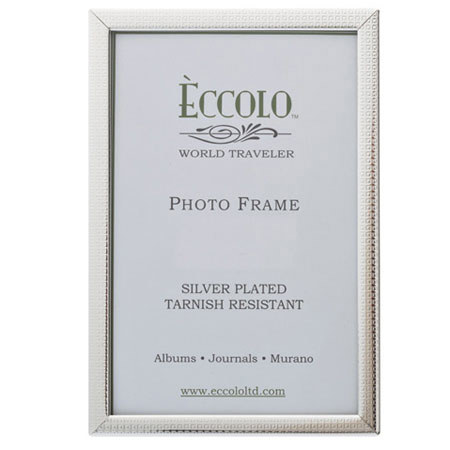 Eccolo Silver Plated Frame, Boxes, 5 x 7"