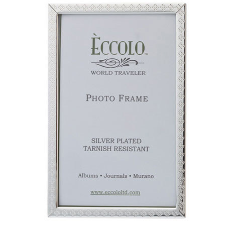 Eccolo Silver Plated Frame, Stella, 5 x 7"
