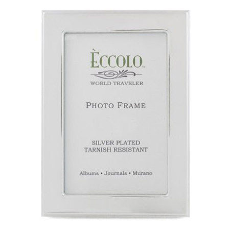 Eccolo Silver Plated Frame, Loft, 5 x 7"