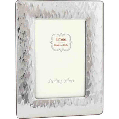 Eccolo Sterling Silver Frame, Giant Hammered, 5x7"