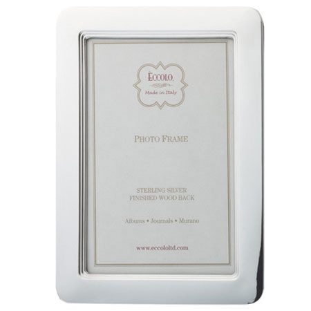 Eccolo Sterling Silver Frame, Classic Steps, 4x6"