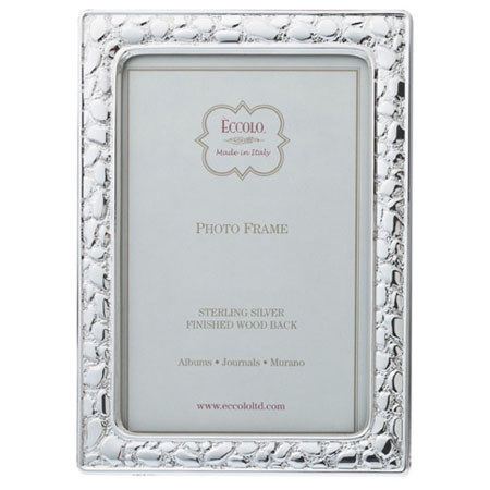 Eccolo Sterling Silver Frame, Giraffe, 4x6"