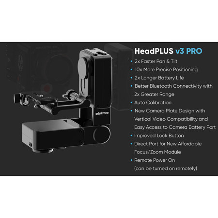 edelkrone HEADPLUS PRO モーター式ヘッド edelkrone HeadPLUS PRO v3 Pan and Tilt Head, 20 lbs Capacity
