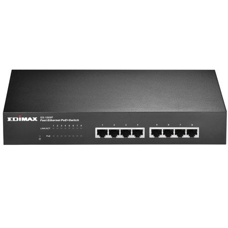 Edimax ES-1008P 8-Port Fast Ethernet PoE+ Switch