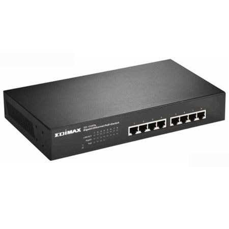 Edimax GS-1008PH 8-Port Gigabit Ethernet Switch with 4 PoE+ Ports