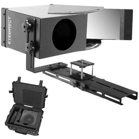 EyeDirect Mark II Teleprompter with Foam Fitted Rolling Travel Case