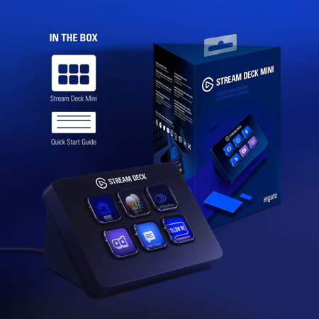 Elgato Stream Deck Mini Keypad with 6 Customizable LCD Keys