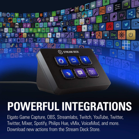 Elgato Stream Deck Mini Keypad with 6 Customizable LCD Keys