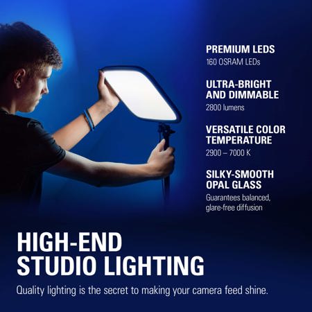 Elgato Key Light with Metal Pole Mount 10GAK9901 - Adorama