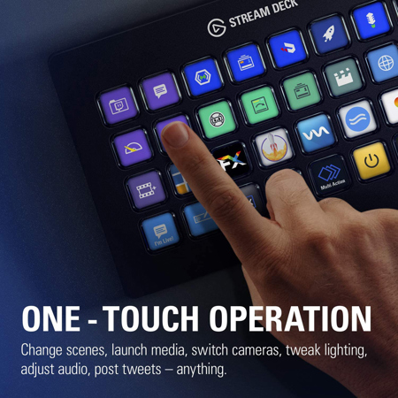 Elgato Stream Deck XL Keypad with 32 Customizable LCD Keys 10GAT9901