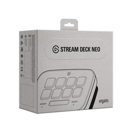 Elgato Stream Deck Neo with 8 Customizable LCD Keys, White 10GBJ9901