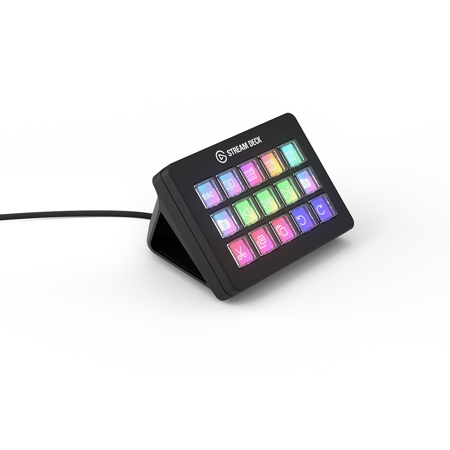 Elgato Stream Deck MK.2 Scissor 15 Keys Control Pad, Black 10GBL9901