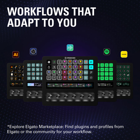 Elgato Stream Deck + XL Pro Control Surface with 36 Customizable