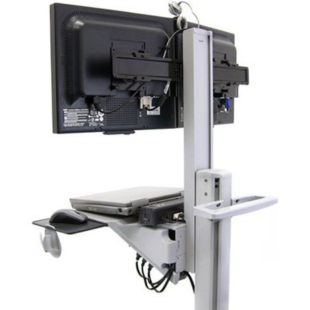 Ergotron Neo-Flex Dual Wide View WorkSpace Computer Cart