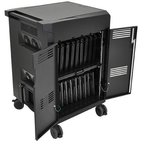 Ergotron PowerShuttle Laptop Management Cart for 20 Notebooks