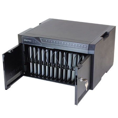 Ergotron Tablet Management Single Desktop Module Charging Cart with ISI