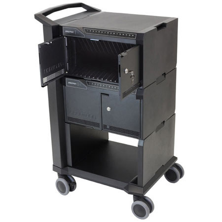 Ergotron Tablet Management Cart 32 with ISI, Two Modules for iPad/iPod