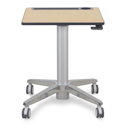 Ergotron Sit-Stand Mobile Desk, Fusion Maple