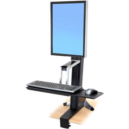 Ergotron WorkFit-S Sit-Stand Workstation for Single LCD HD Monitor