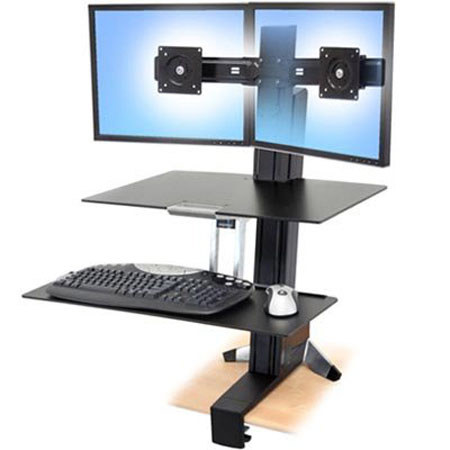 Ergotron WorkFit-S Dual with Worksurface+