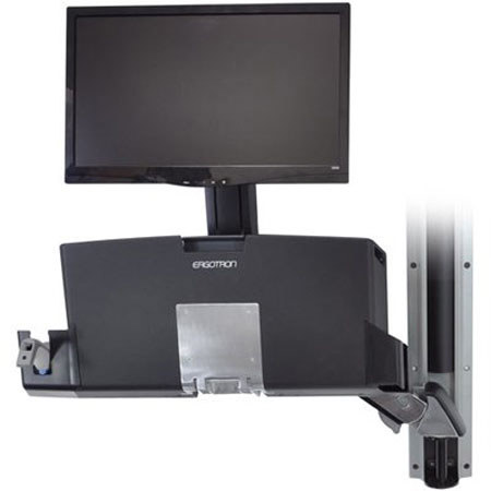 Ergotron StyleView Sit-Stand Combo System with Worksurface and Medium CPU Holder