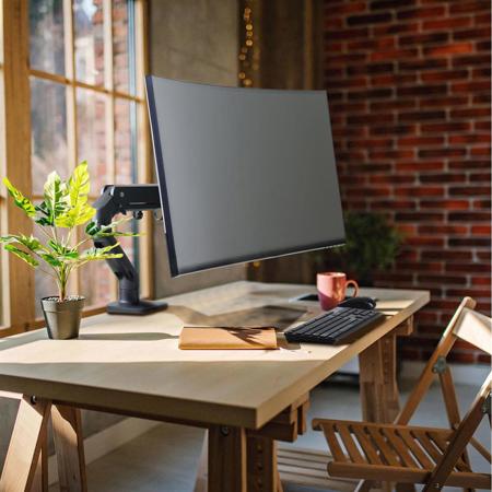 Ergotron HX Desk Mount Monitor Arm, Matte Black 45-475-224 - Adorama