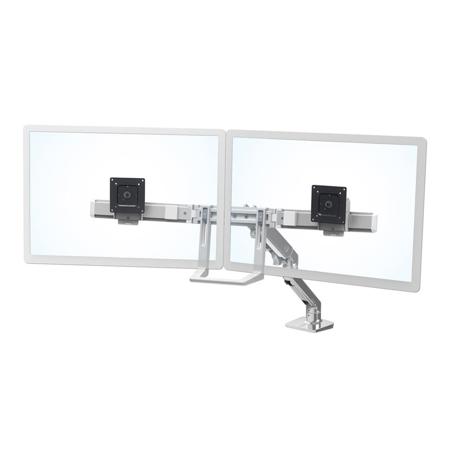 Ergotron HX Desk Mount Dual Monitor Arm, Polished Aluminum