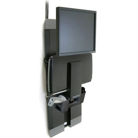 Ergotron StyleView Vertical Lift, Patient Room Version, Black
