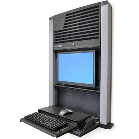 Ergotron StyleView Sit-Stand Enclosure, Charcoal Black