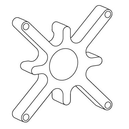 Ergotron Spacer Kit for 75 x 75 mm Recessed Display Interface