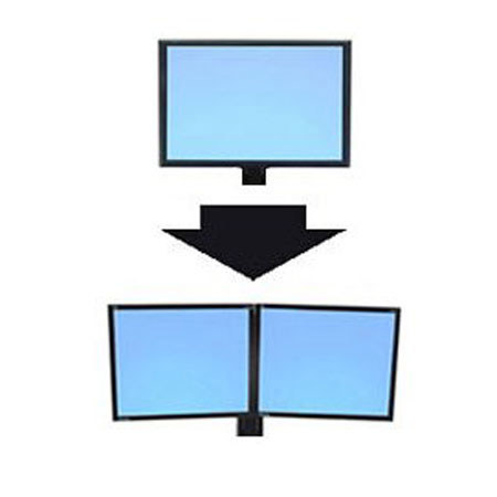 Ergotron Single HD Work Fit Convert-to-Dual Kit