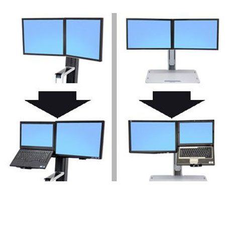 Ergotron WorkFit Convert-to-LCD & Laptop Kit from Dual Displays