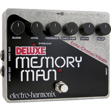 Electro-Harmonix Deluxe Memory Man Pedal with Analog Delay/Chorus/Vibrato