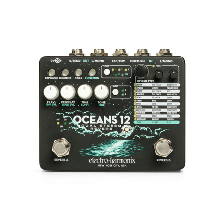 Electro-Harmonix Oceans 12 Dual Stereo Reverb Pedal