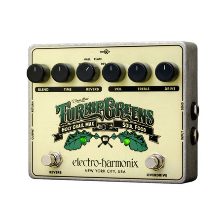 Electro-Harmonix Turnip Greens Overdrive/Reverb Multi-Effect Pedal